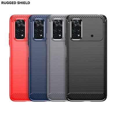 Ultra Thin Brushed Texture TPU Shockproof Military Grade Back Cover Case For Xiaomi Poco M4 Pro