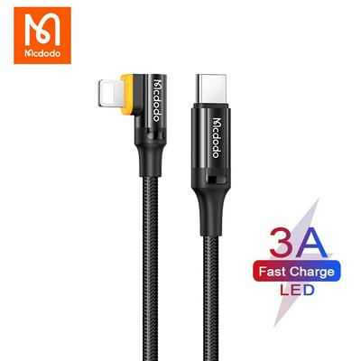 Mcdodo CA-126 Auto Disconnect PD 36W USB Cable For iPhone 13 12 11 Pro Max 7 8 Plus iPad Pro Fast Charging Lightning LED Data Wire Cord