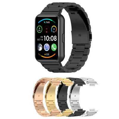 Metal Watchband for Huawei Watch Fit 2 Stainless Steel Strap Classic Bracelet Correa on huawei fit2 Smart watch Band Accessories