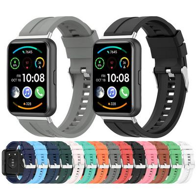 For Huawei Watch FIT 2 Strap Silicone Band smart Wrist watchband metal Buckle sport Replacement bracelet Fit2 correa Accessories