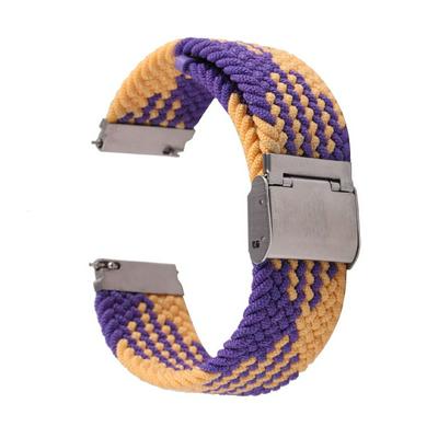For Samsung Galaxy Watch4 Active 40mm/44mm / Watch4 Classic 42mm/46mm woven metal buckle replace strap