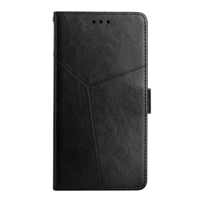 Y Shape Embossing Anti-drop PU Leather+TPU Wallet Phone Case for iPhone 14 Pro