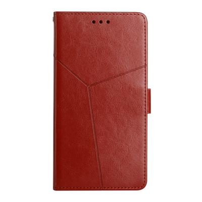 Y Shape Embossing Anti-drop PU Leather+TPU Wallet Phone Case for iPhone 14 Max