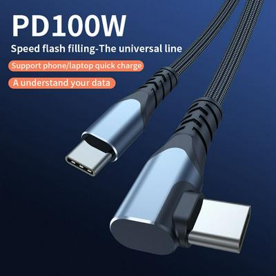 PD 100W USB C to USB Type C Cable For Xiaomi Redmi Note 8 Pro Quick Charge 4.0 Fast Charging For MacBook Pro Data Cable Cord