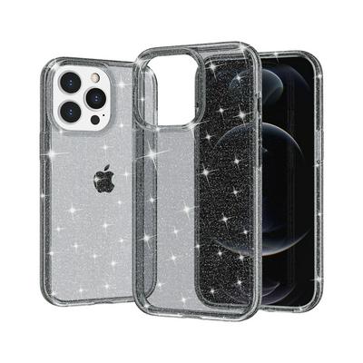 For iPhone 14 Pro Terminator Glitter Powder Shockproof Anti-Scratch PC Back Cover Case