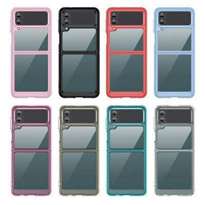 For Samsung Galaxy Z Flip 4 5G Colorful Series Acrylic + TPU Phone Case