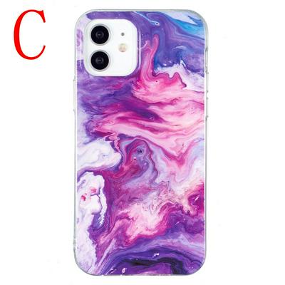 For iPhone 12/12 Pro(6.1) Colored Painting Drop Protection Anti-Scratch Soft TPU Phone Case