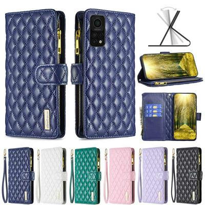 For Xiaomi Mi 10T 5G/10T Pro 5G/Xiaomi Redmi K30S BF15 Small-fragrant Wind Zipper Wallet Leather Phone Case