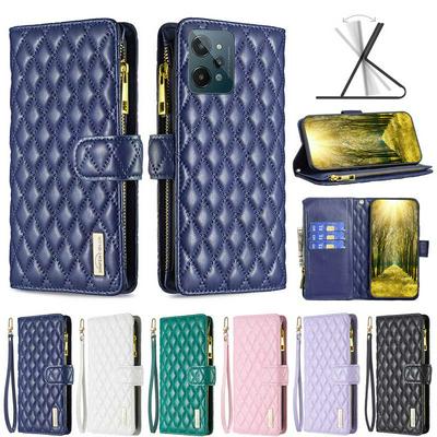 For Realme C31 BF15 Small-fragrant Wind Zipper Wallet Leather Phone Case