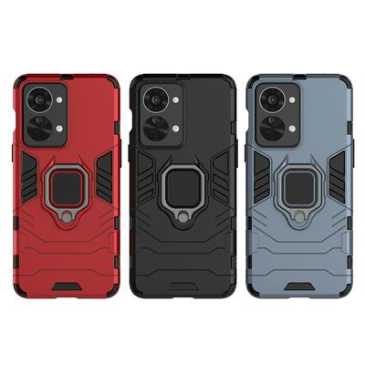 For OnePlus Nord 2T Black Panther 2 in 1 Detachable Magnetic Attraction Shockproof with Stand Hard PC + Soft TPU Back Cover Case