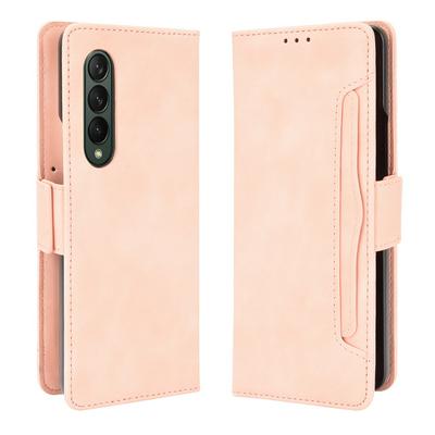 For Samsung Galaxy Z Fold4 5G Multiple Card Slots Shockproof PU Leather Phone Case