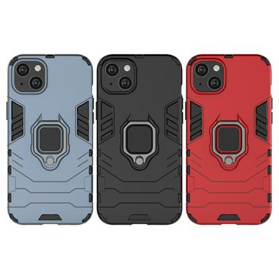 For iPhone 14 Max Black Panther 2 in 1 Detachable Magnetic Attraction Shockproof with Stand Hard PC + Soft TPU Back Cover Case