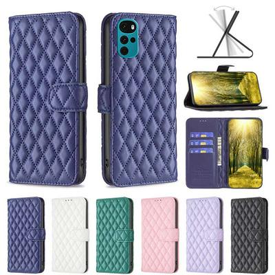 For Motorola Moto G22 BF14 Small Fragrant Wind Clamshell Type PU Leather Phone Case