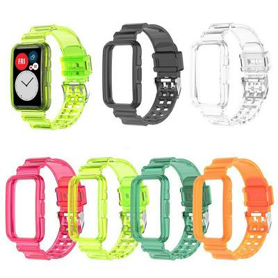 Clear Watchband Case For Huawei Watch fit 2 fit2 Strap bracelet For Huawei Watch Fit 2 Transparent strap Cover Smart Accessories