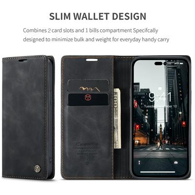 For iPhone 14 Pro Frosted Skin Feel Flip Leather Case with Card Slot & Stand Function