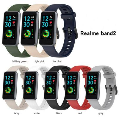 New Watchbands For Realme Band2 Watch Color Sport Strap Quick Release Silicone Wristband For Realme Band 2