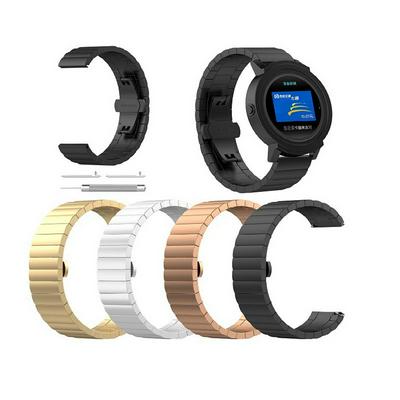 Stainless steel strap for Samsung gear sport / ticwatch e/ Garmin vivoactive 3 Music Metal Band 20mm 