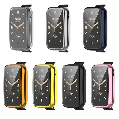 Full Coverage Protective Protector Case Cover For Xiaomi Mi band 7 pro Screen Protector For Mi band 7pro band7 pro plating capa