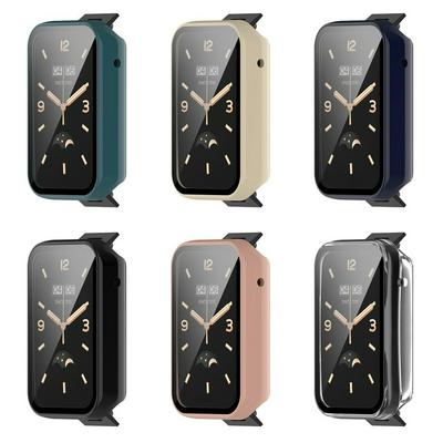 For Mi Band 7 Pro Full Cover PC Case Screen Protector Tempered Glass Film Shell Bumper For Xiaomi MiBand7 Band7 Pro Watch Case