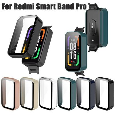 For Redmi Band Pro Housing Case Tempered Film Screen Protector Shockproof One-piece Shell Smart Watch Bumper Cover