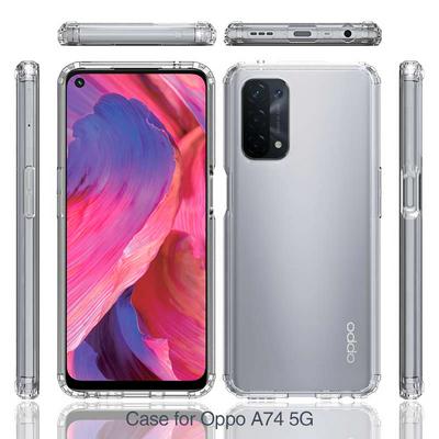 For Oppo A74 5G/A54 5G Scratch Resistant TPU+Acrylic Back Cover Phone Case