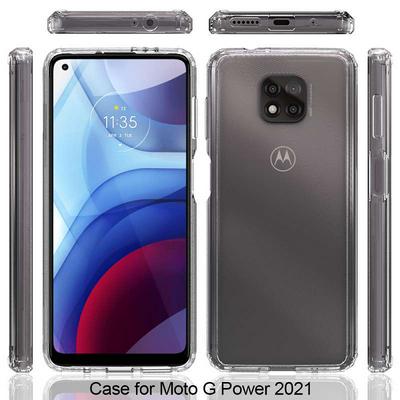 For Motorola Moto G Power 2021 Scratch Resistant TPU+Acrylic Back Cover Phone Case