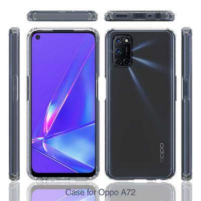 For Oppo A52/A72/A92 Scratch Resistant TPU+Acrylic Back Cover Phone Case