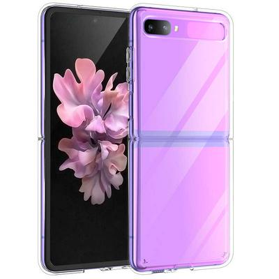 For Samsung Galaxy Z Flip Simple All-inclusive Clear Crystal PC +TPU Phone Case 