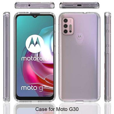 For Motorola Moto G30/G20/G10 Scratch Resistant TPU+Acrylic Back Cover Phone Case