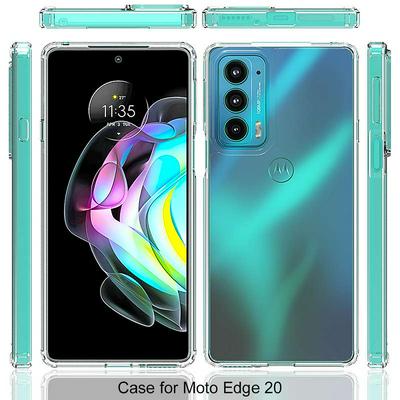 For Motorola Edge 20 Scratch Resistant TPU+Acrylic Back Cover Phone Case
