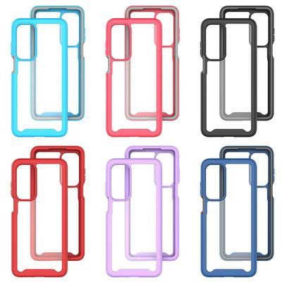 For Motorola Edge 2021 Starry Sky Shock-proof Drop-proof TPU+PC Back Cover Phone Case