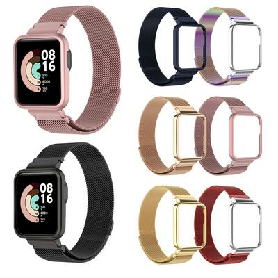 Strap For Xiaomi Redmi Watch 2 Lite Band Mi Watch Lite With Metal Protector Case Bumper Magnetic Loop Bracelet For Redmi Watch