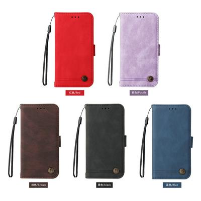 For iPhone 14 Pro Skin Feel Magnetic Clasp Leather Case with Card Slot & Stand Function