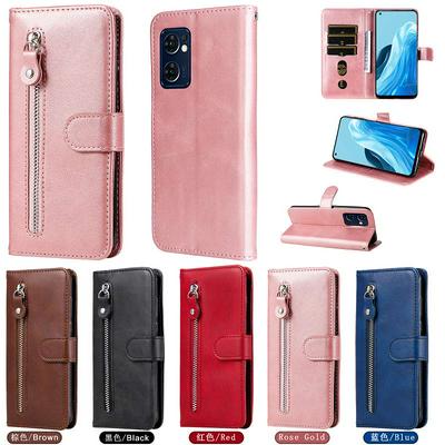 For Oppo Find X5 Lite/Reno7 5G Stylish Calf Pattern Shockproof PU Leather + Soft TPU Phone Case
