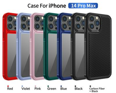 For iPhone 14 Pro Max Acrylic + TPU 2-in-1 Fall Resistant Back Cover Phone Case