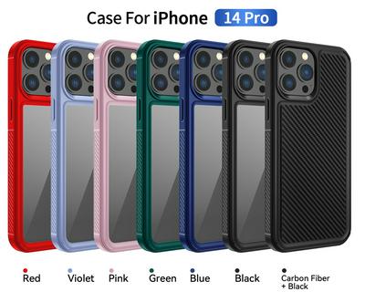 For iPhone 14 Pro Acrylic + TPU 2-in-1 Fall Resistant Back Cover Phone Case