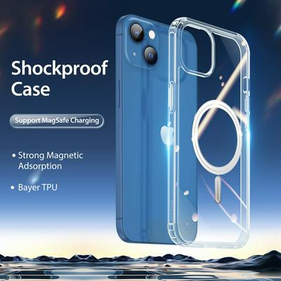 For iPhone 14 Max DUX Clin Magnetic Wireless Charging Hard PC Back Cover Phone Case