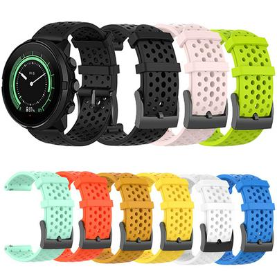 24mm Silicone Watch Band for Suunto 9/7/D5/Spartan Sport/Wrist HR Sport Breathable Strap Watchband Bracelet for suunto 9 baro