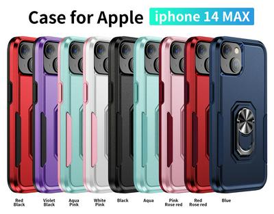 For iPhone 14 Max Trailblazer Ring Bracket Military Grade Drop-proof Hard PC Back Cover Phone Case