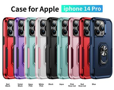 For iPhone 14 Pro Trailblazer Ring Bracket Military Grade Drop-proof Hard PC Back Cover Phone Case