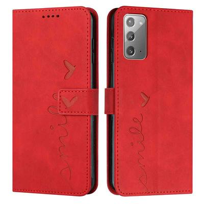 For Samsung Galaxy Note20 Love Skin Feeling Flip Cover Plug Card  PU Leather Phone Case