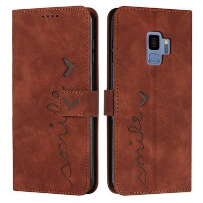 For Samsung Galaxy S9 Love Skin Feeling Flip Cover Plug Card  PU Leather Phone Case