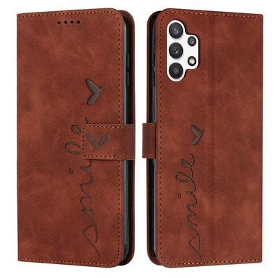For Samsung Galaxy A32 5G Love Skin Feeling Flip Cover Plug Card  PU Leather Phone Case