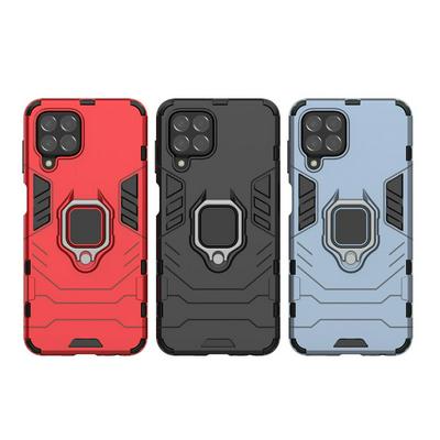 For  Samsung Galaxy M33 5G（international） Black Panther 2 in 1 Detachable Magnetic Attraction Shockproof with Stand Hard PC + Soft TPU Back Cover Case