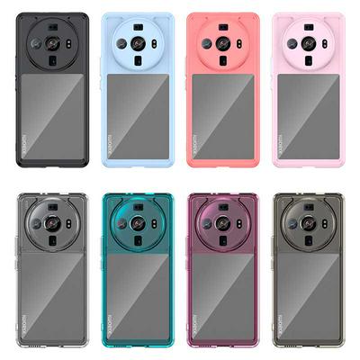 For Xiaomi 12S Ultra TPU + Acrylic Back Cover Anti-fall Clear Phone Case with Independent PC Buttons 