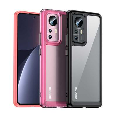 For Xiaomi 12 TPU + Acrylic Back Cover Anti-fall Clear Phone Case with Independent PC Buttons 