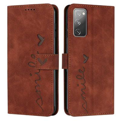 For Samsung Galaxy S20 FE Love Skin Feeling Flip Cover Plug Card  PU Leather Phone Case