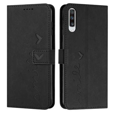 For Samsung Galaxy A50 Love Skin Feeling Flip Cover Plug Card  PU Leather Phone Case