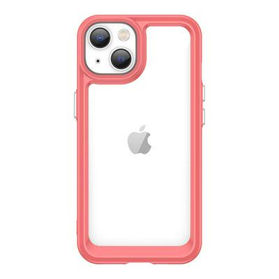 For iPhone 14 Max TPU + Acrylic Back Cover Anti-fall Clear Phone Case with Independent PC Buttons 