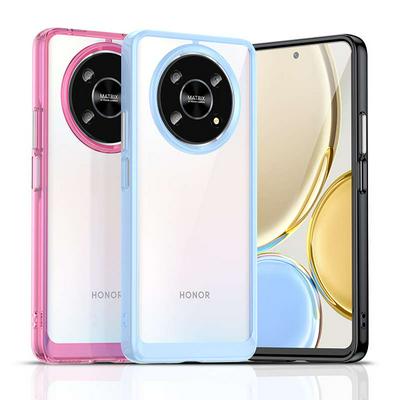 For Honor X30 TPU + Acrylic Back Cover Anti-fall Clear Phone Case with Independent PC Buttons 